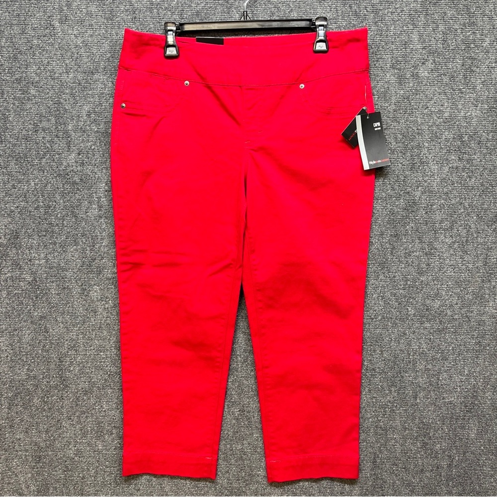 New style & co. Women’s capri low rise red size large